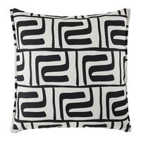 Zierkissen Ottawa Schwarz/Beige ca. 60x60cm - Beige/Schwarz, MODERN, Textil (60/60/60cm) - Premium Living