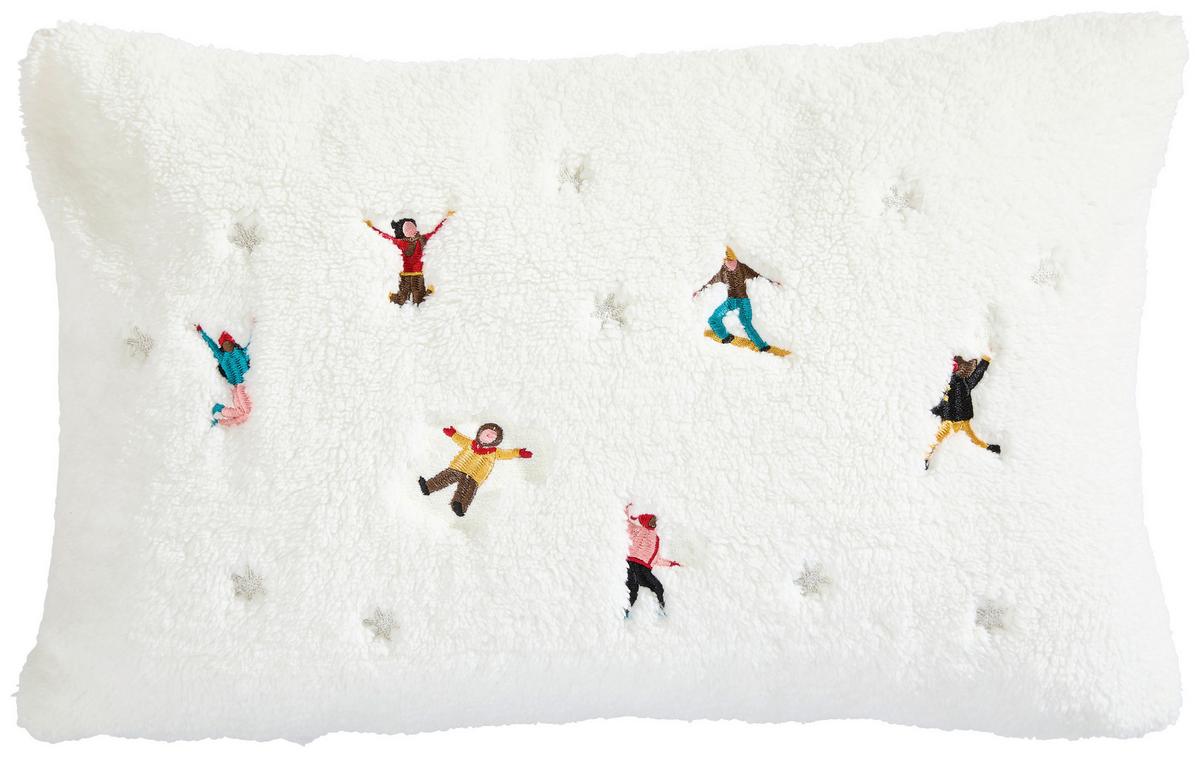 POSZEWKA NA PODUSZKĘ WINTERWORLD - biały, Design, tkanina (40/60cm) - X-Mas