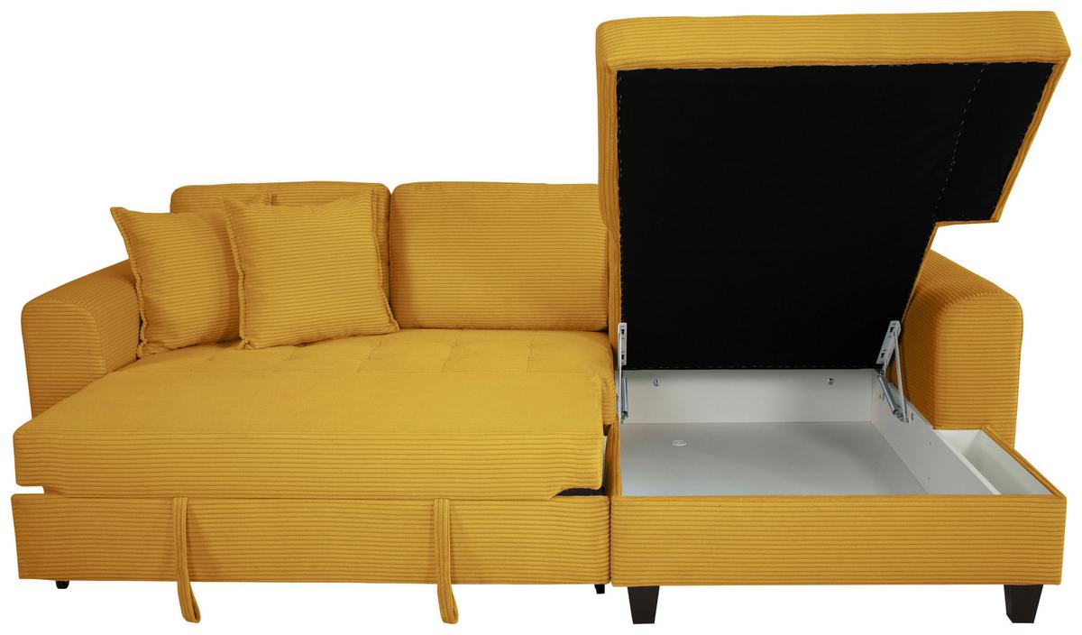 Kutna Garnitura Moritz - boje senfa, Trend, tekstil (265/155cm) - Modern Living