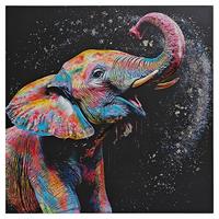 Leinwandbild Ihan Multicolor ca. 80x80cm - Multicolor, Modern, Holz/Textil (80/80/2,5cm) - Mömax