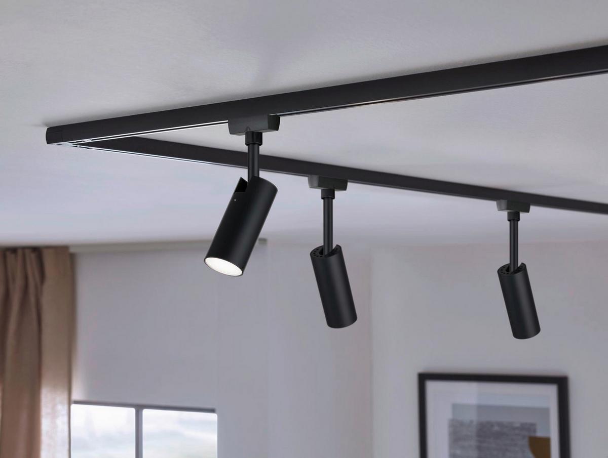 Schienensystem-Stableuchte Urail Spot Tubo max. 5 Watt - Schwarz, Design, Kunststoff/Metall (4,2/18,6/10,5cm) - Paulmann