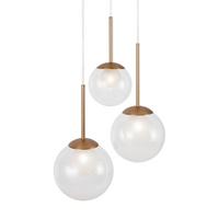 Pendelleuchte Basic Form Goldfarben max. 20 Watt - Goldfarben, Modern, Glas/Metall (40/64,1cm) - MAYTONI