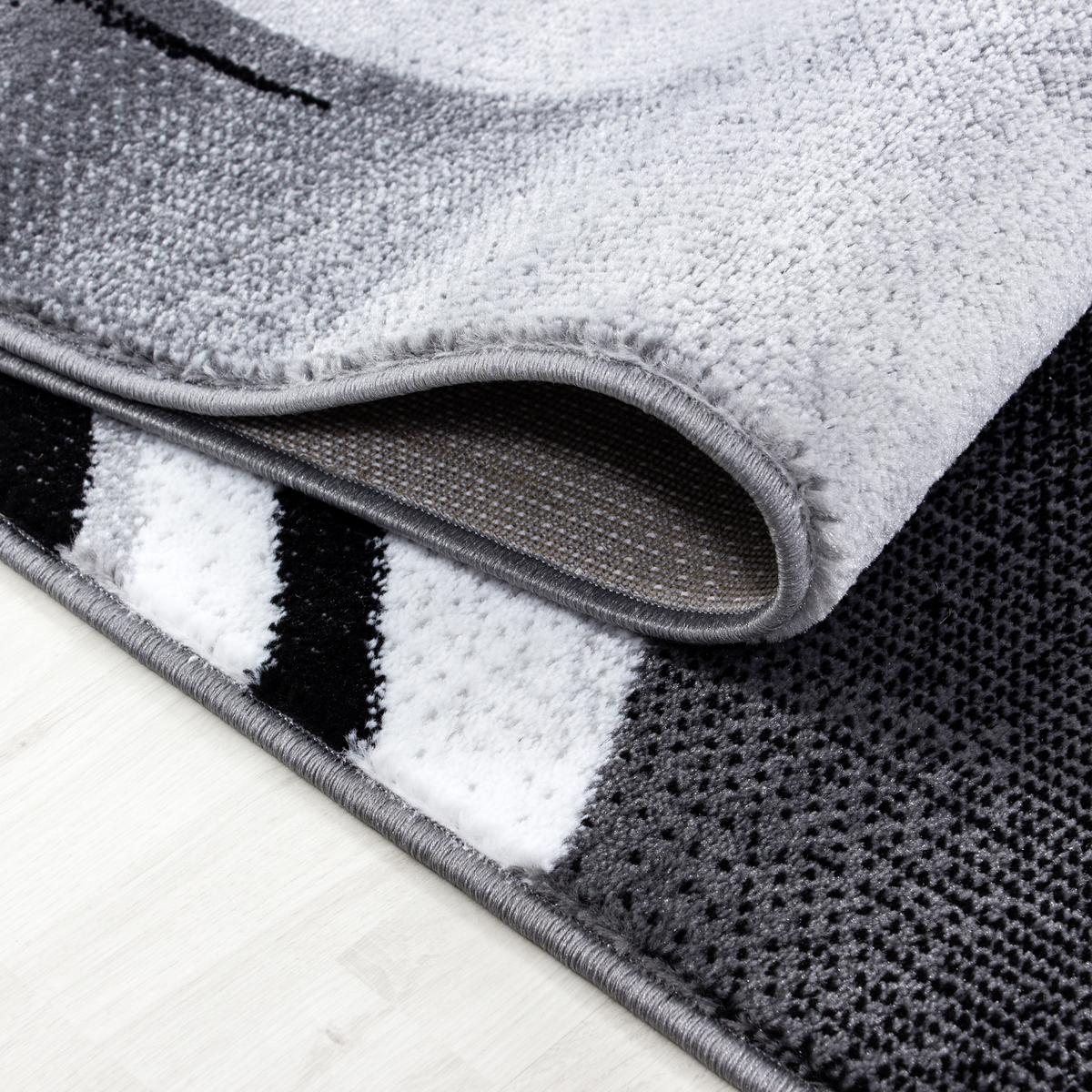 Webteppich Parma Schwarz ca. 160x230cm - Schwarz, KONVENTIONELL, Textil (160/230cm)