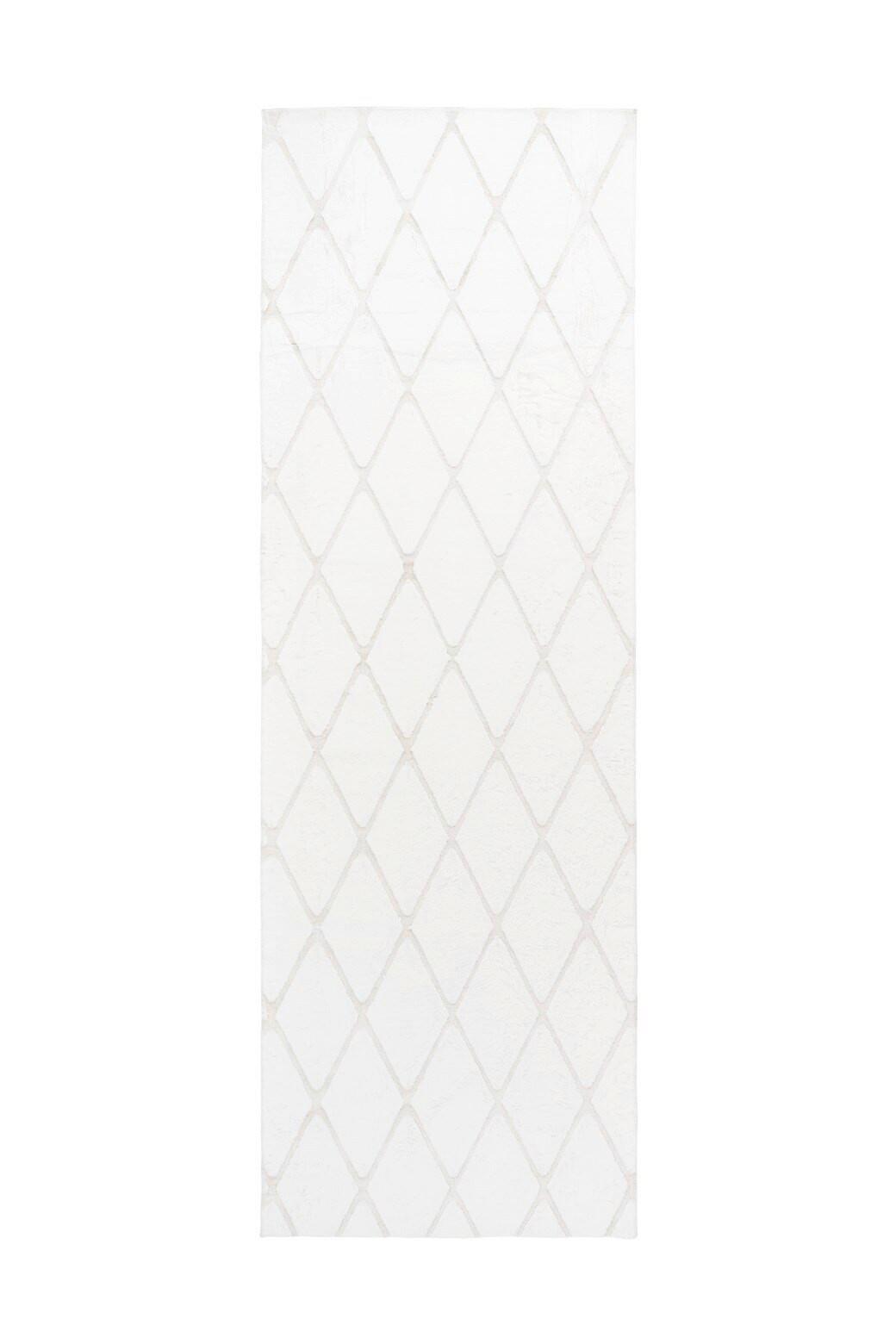 TEPPICH VIVICA 225 WEIß / CREME - Weiss/Creme, Konventionell, Textil (80/250cm) - Kayoom