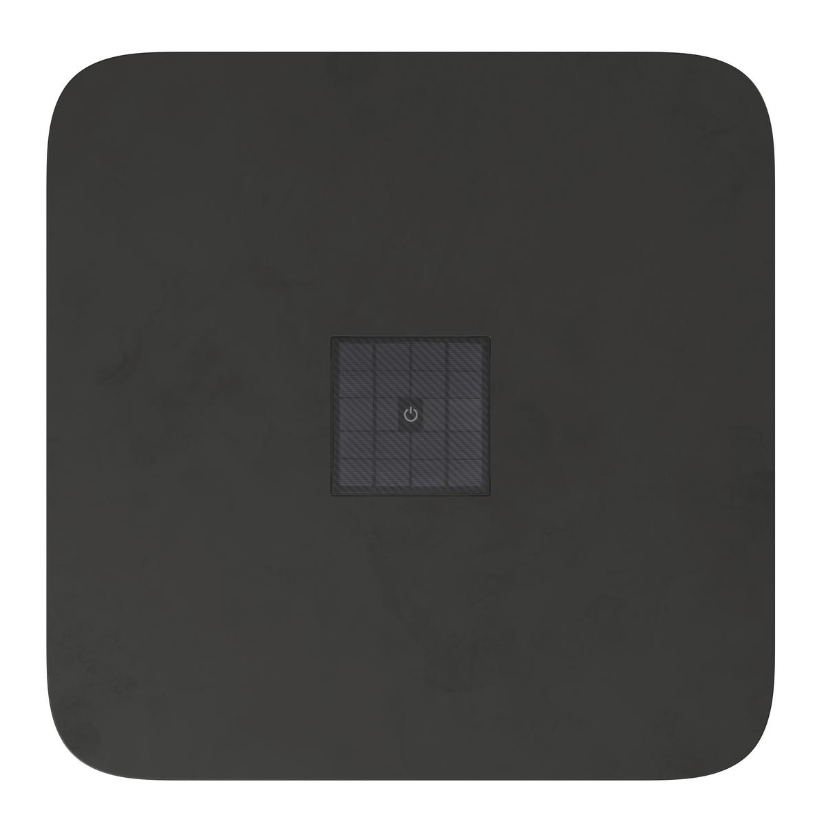 Gartenbeistelltisch Tracy Schwarz Solar - Schwarz, MODERN, Kunststoff/Metall (55/48/55cm) - Bessagi Garden