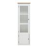 VITRINSKÅP KORSIKA -EXKLUSIV- - vit/svart, Romantik / Lanthus, metall/trämaterial (58,1/195/43cm) - Mömax