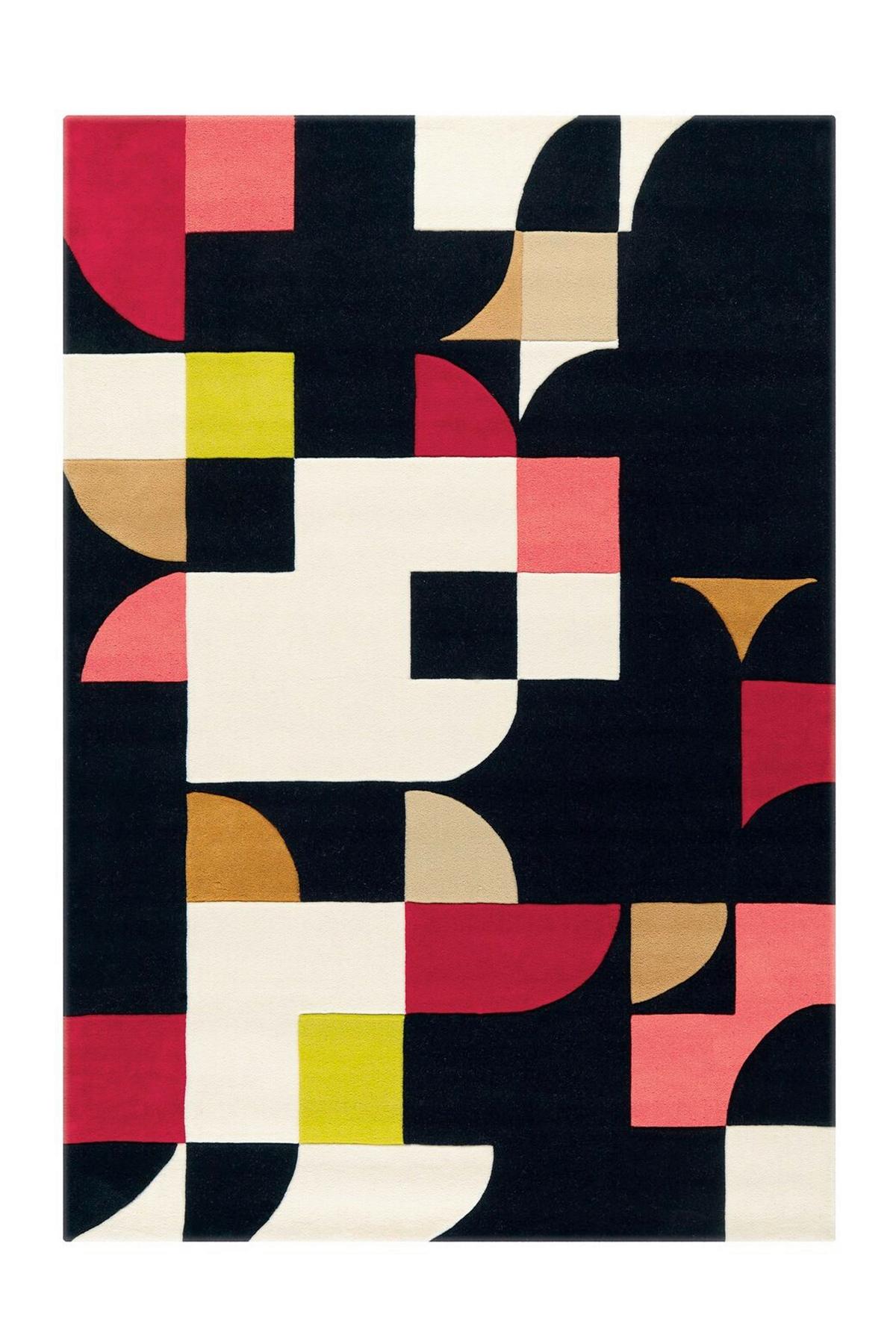 FLACHWEBETEPPICH SPIRIT 3105 MULTI/SCHW 170X240 - Multicolor/Schwarz, Basics, Textil (170/240cm) - Kayoom