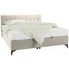 Boxbett in Beige ca. 180x200cm - Beige/Schwarz, KONVENTIONELL, Holzwerkstoff/Kunststoff (180/200cm) - Mömax