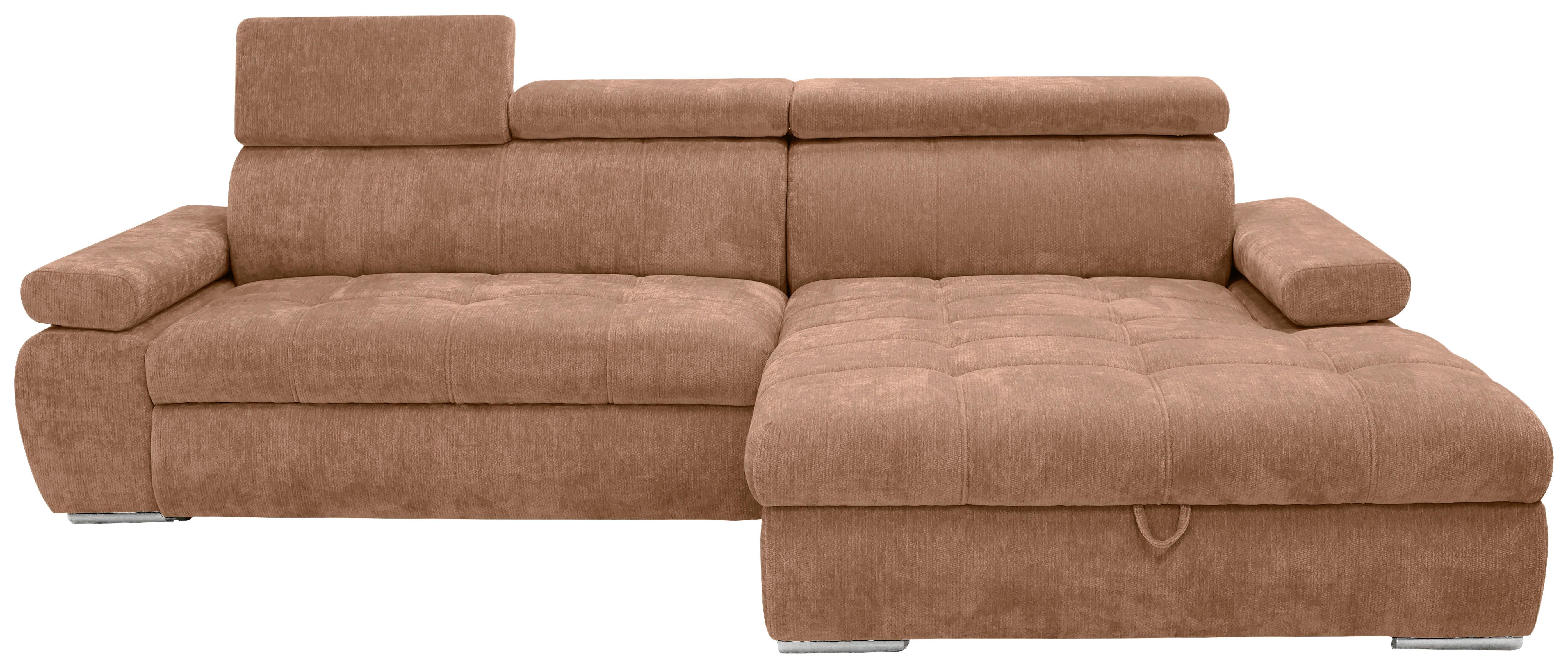 Kutna Garnitura Vegas - srebrne boje/terakota, Design, drvo/tekstil (294/173cm) - Modern Living
