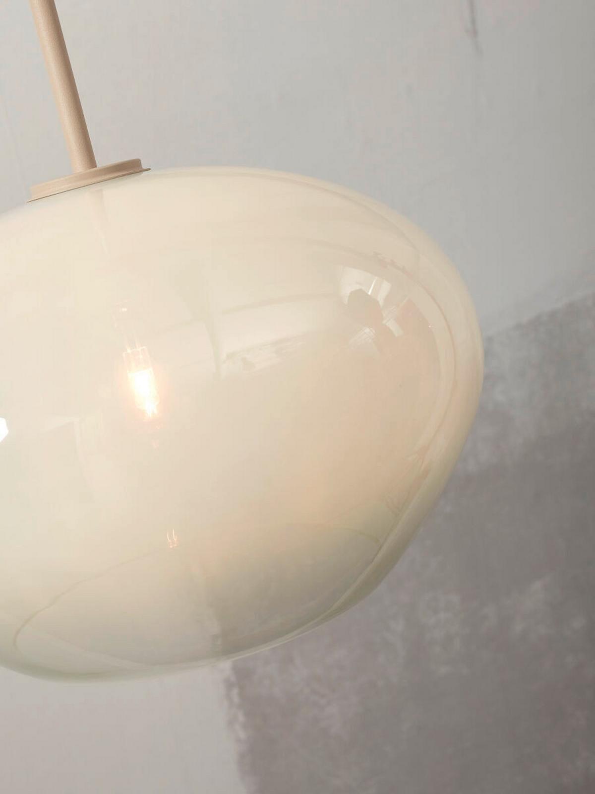 LAMPA WISZĄCA BOLOGNA - biały, Trend, szkło (35/23cm) - It's about Romi