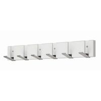 Cuier perete cu cârlige Andrea - alb/culoare zinc, Modern (48.4/7.2/2cm) - Modern Living