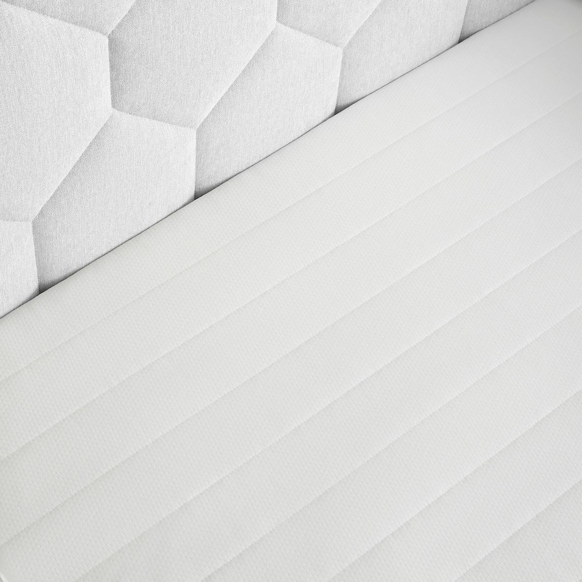 Postelja Z Vzmetnico Maya, Bež, 180x200 - črna/bež, Konvencionalno, umetna masa/tekstil (180/200cm) - Mömax