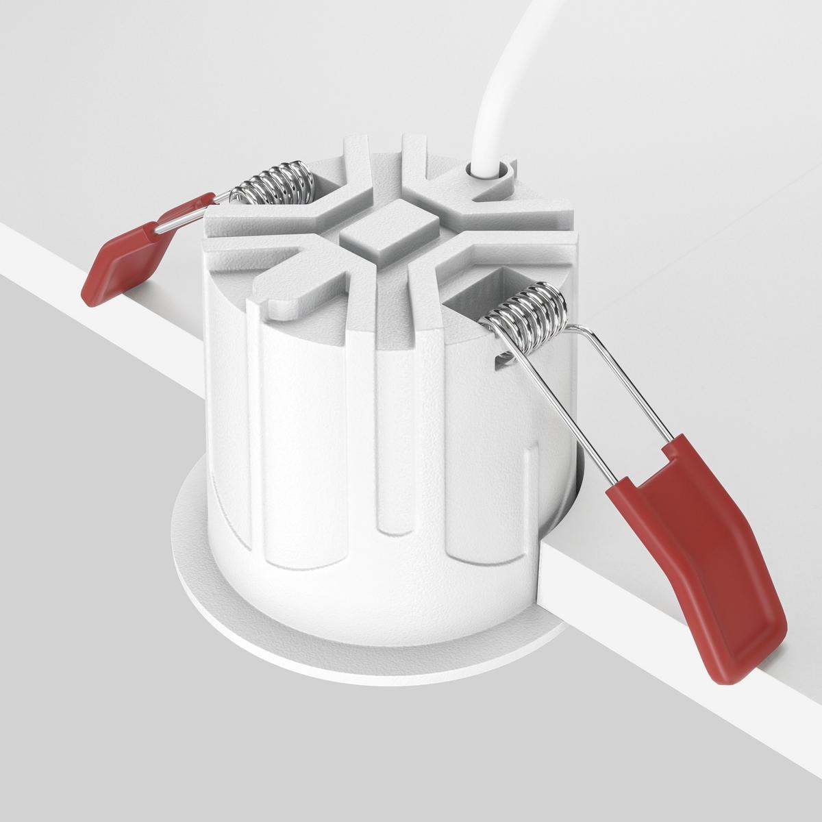 DECKENLEUCHTE ALFA LED - Weiss/Schwarz, Design, Metall (6,5/5,2cm) - MAYTONI