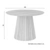 TABLE À MANGER ALLEGRA - couleur acacia, MODERN, bois (120/120/76cm) - Bessagi Home
