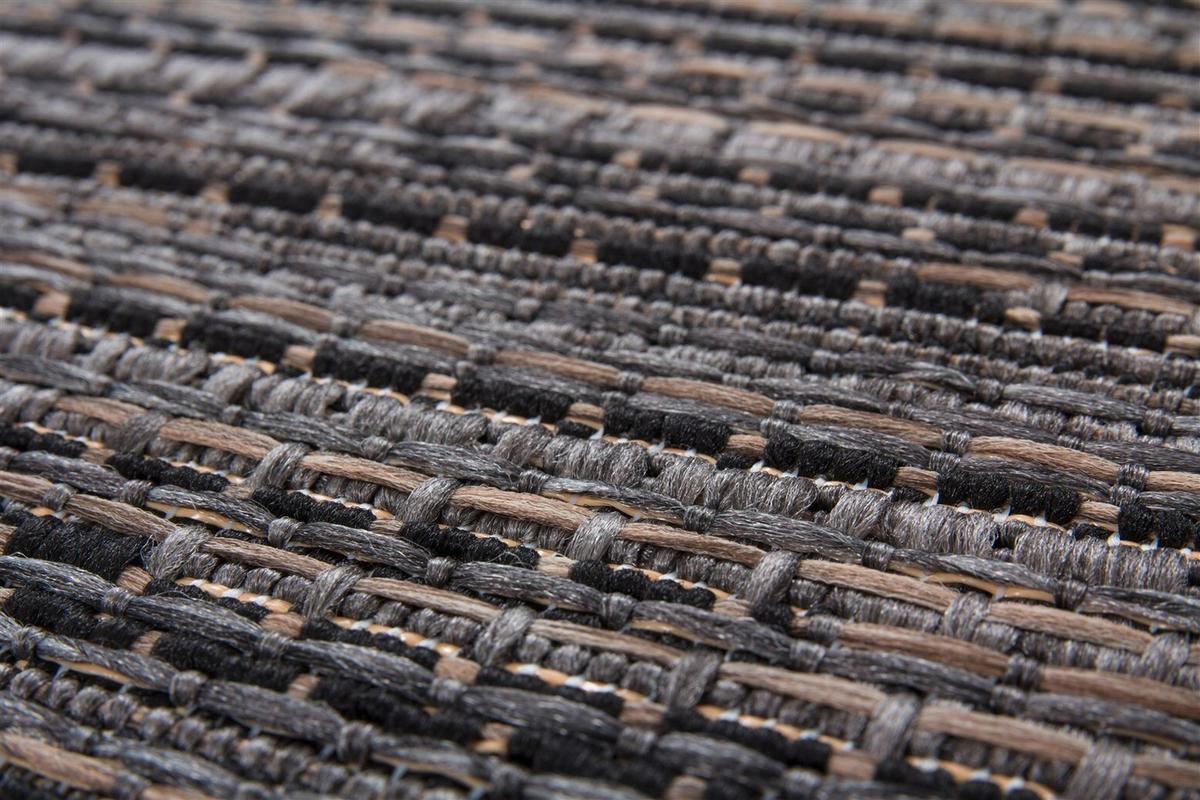 FLACHWEBETEPPICH INDONESIA - BALI 625 GRAU - Grau, Konventionell, Textil (80/230cm) - Kayoom