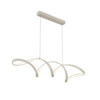 LAMPA WISZĄCA LED BROWNSVILLE *SBN* - kolor piaskowy, Design, tworzywo sztuczne/metal (100/22/120cm) - Novel