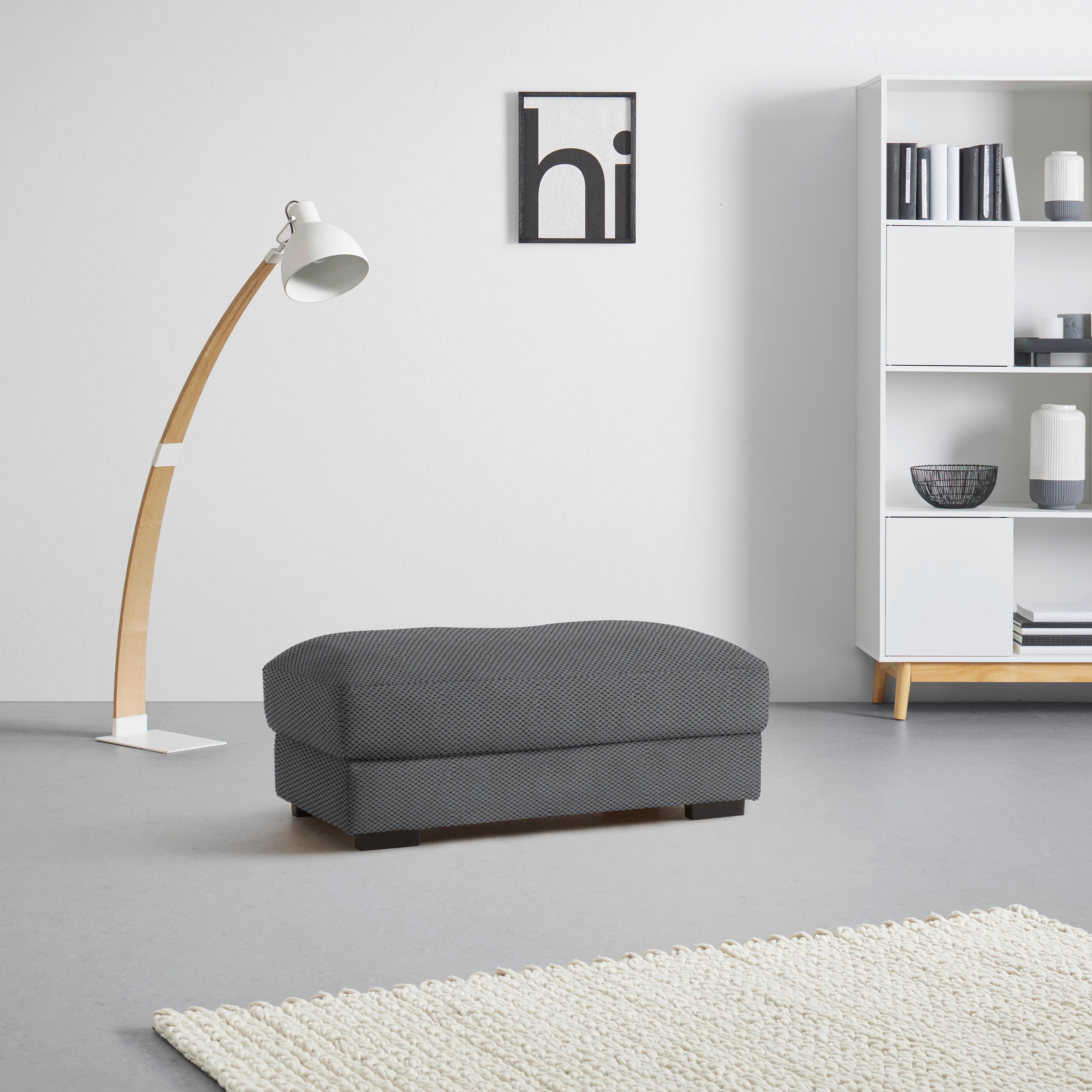 Hocker Pedro Grau - Grau, MODERN, Textil (60/46/110cm) - Mömax
