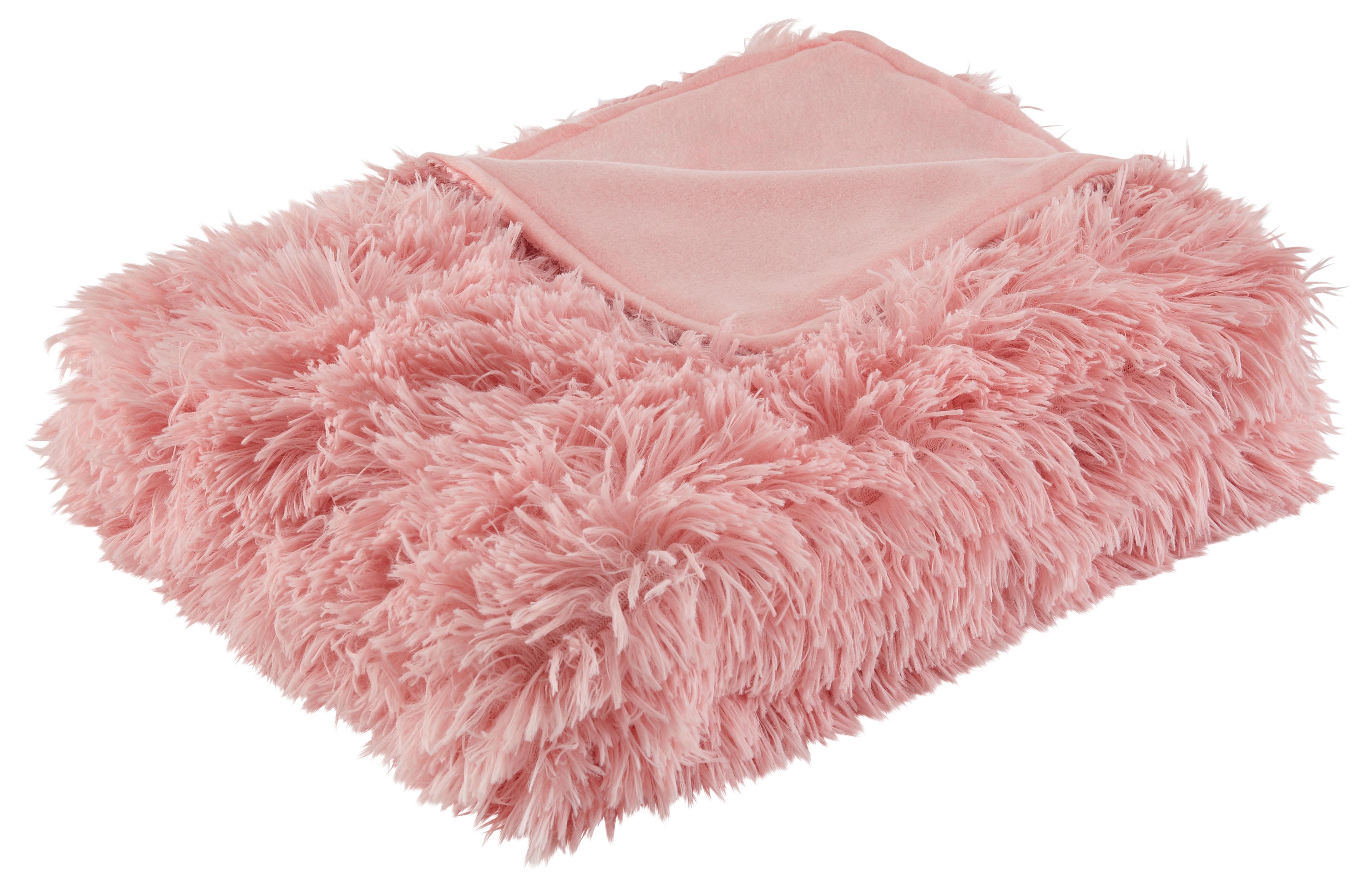 Kuscheldecke Fluffy Rosa 130x180 cm - Rosa, Textil (130/180cm) - Mömax modern living