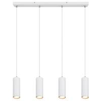 Hängeleuchte Robby max. 35 Watt - Weiß, Design, Metall (65/6/120cm) - Globo