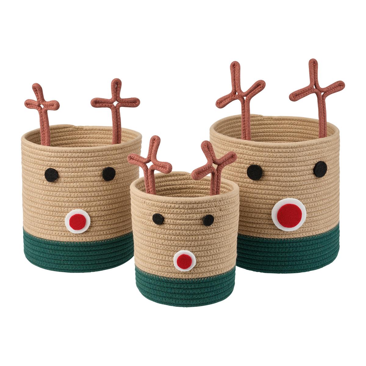 Košara Trixi - svetlo rjava/svetlo rdeča, tekstil (23/23cm) - Mömax
