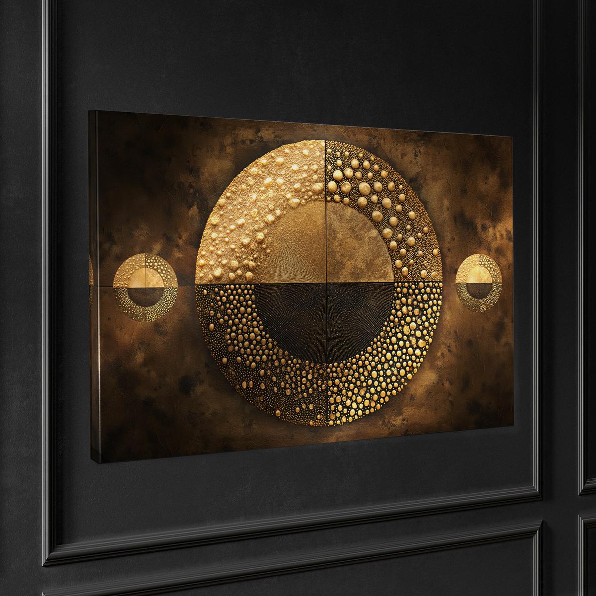 Leinwandbild Silver Braun/Goldfarben - Goldfarben/Braun, Holzwerkstoff/Textil (120/80cm) - Mömax