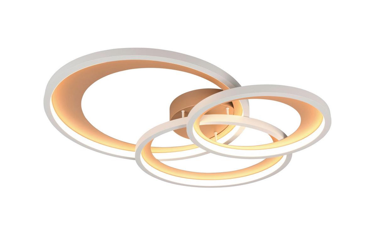 LAMPA SUFITOWA LED 673810365 GRANADA - szary/brązowy, Basics, metal (71,5/63,5/10,5cm) - Trio Leuchten