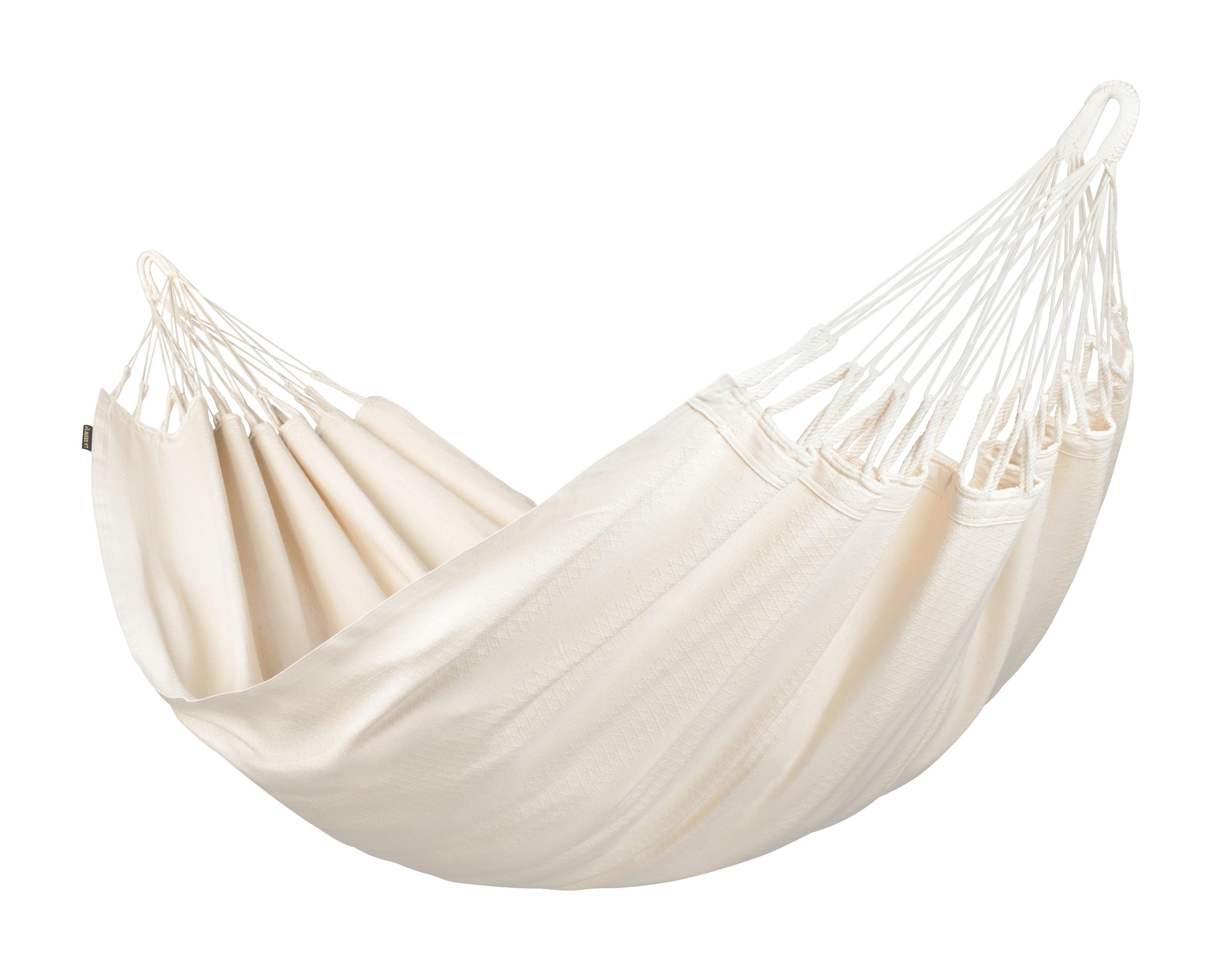 Hängematte Classic Single Hammock Weiß - Weiß, KONVENTIONELL, Textil (140/300cm) - La Siesta