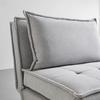 BÄDDFÅTÖLJ LAYLA - ljusgrå/naturfärgad, Modern, trä/textil (104/92/84cm) - Bessagi Home