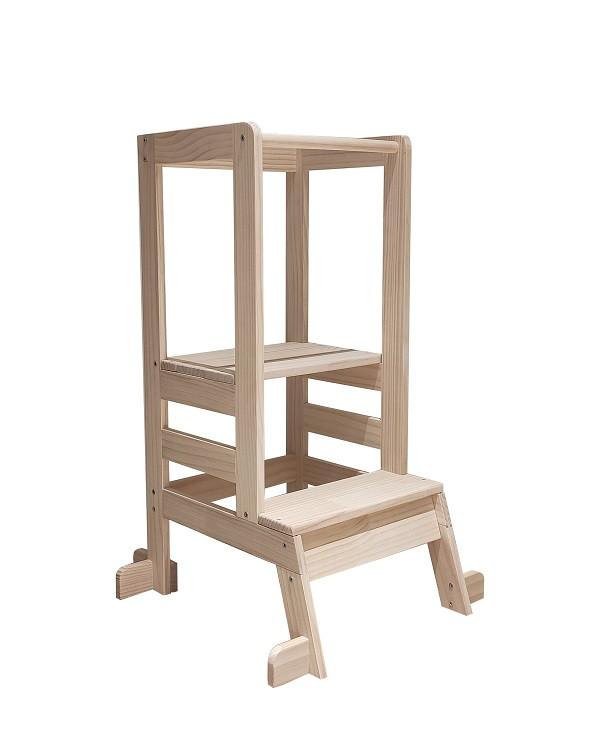Lernturm Emmy Naturfarben - Naturfarben, KONVENTIONELL, Holz (39/90/51cm) - Mömax