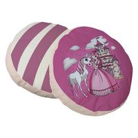 Zierkissen Pferd in Pink ca. 40x40cm - Pink, KONVENTIONELL, Textil (40/40cm) - MID.YOU