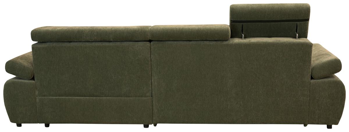 Kutna Garnitura Vegas - šumska zelena/crna, Design, drvo/tekstil (294/173cm) - Modern Living