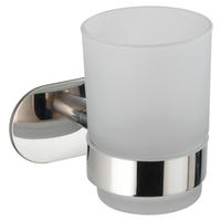 Zahnputzbecher in Weiß/Chromfarben - Chromfarben/Weiß, MODERN, Metall (10/9,5/10cm) - Mömax