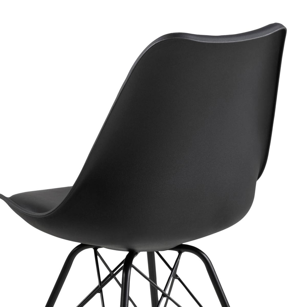 KRZESŁO ERIS - czarny, Trend, tworzywo sztuczne/metal (48,5/85,5/54cm) - Carryhome