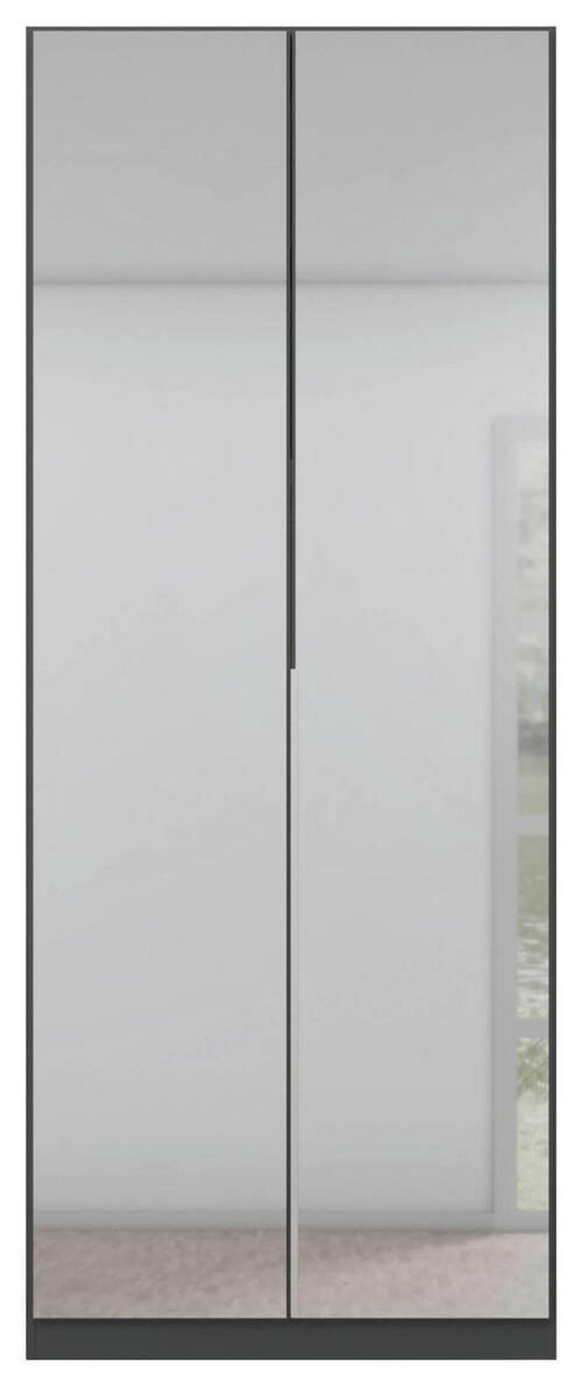 DULAP USI ROTATIVE ALABAMA - argintiu/gri, Modern, material pe bază de lemn (91/229/54cm) - Modern Living