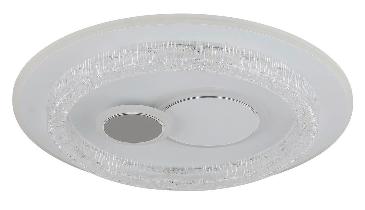 LED-DECKENLEUCHTE 41005  KRISWALL - Klar/Weiss, Basics, Kunststoff/Metall (49,5/6cm) - Globo