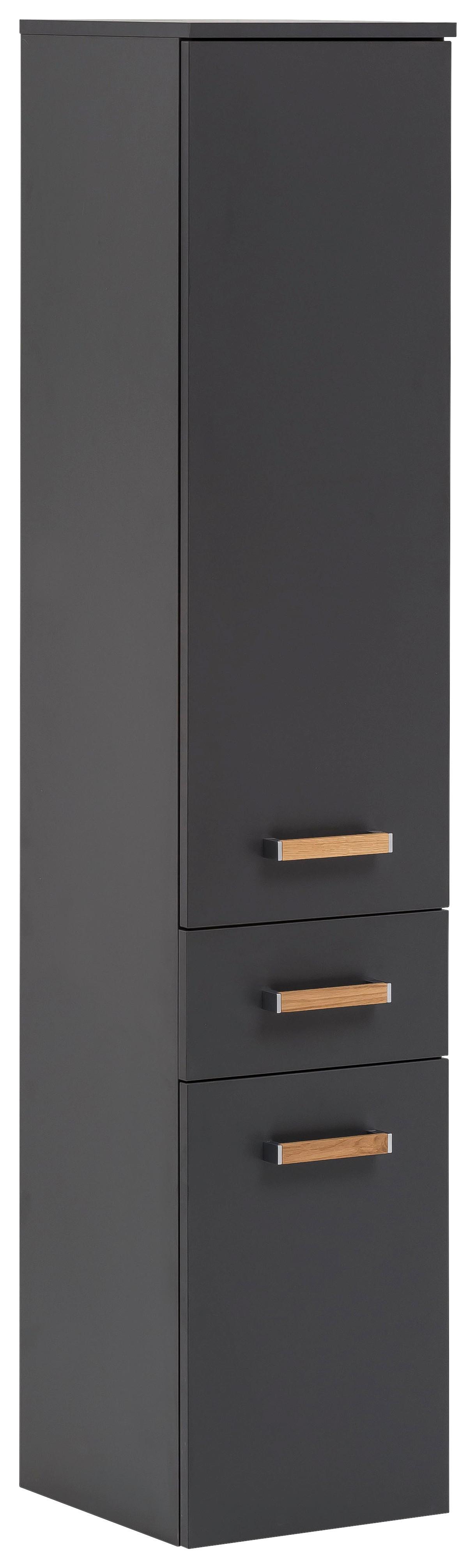 Visoka Omara Duo, Antracit - antracit, Konvencionalno, leseni material (32,7/160,1/35,3cm) - Stylife