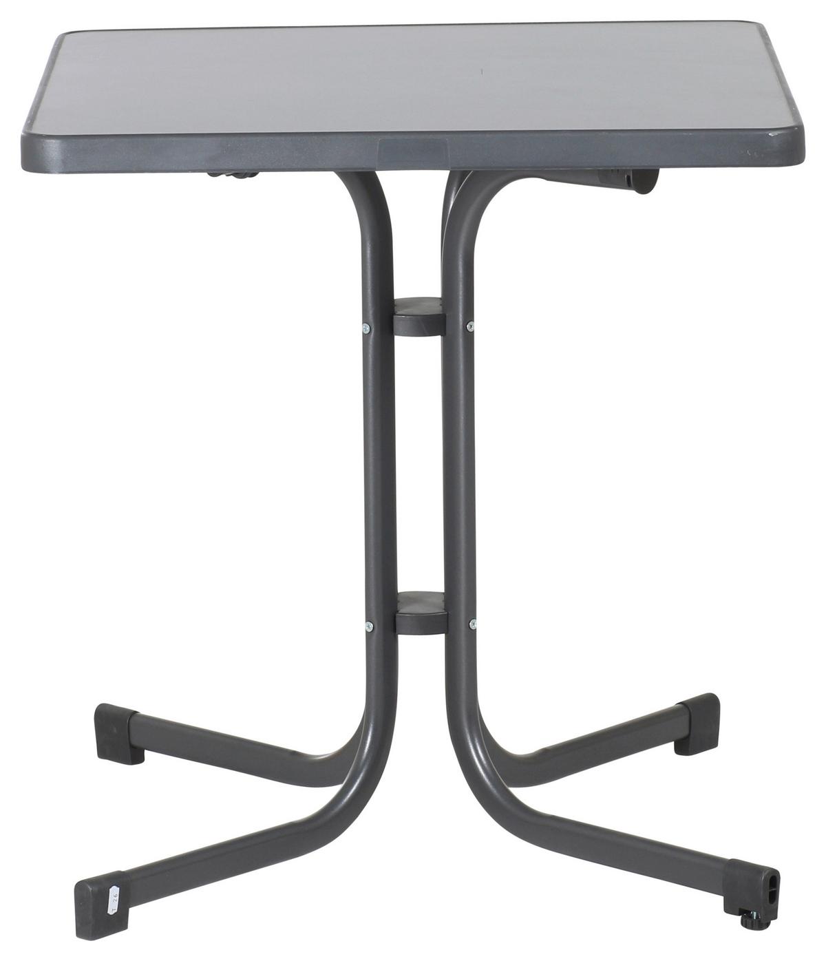 GARTENTISCH 487962 - Grau, MODERN, Holzwerkstoff/Metall (70/70/72cm) - Sieger