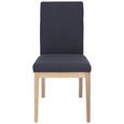 Stuhl in Anthrazit - Eichefarben/Anthrazit, KONVENTIONELL, Holz (49/91/65cm) - ZANDIARA