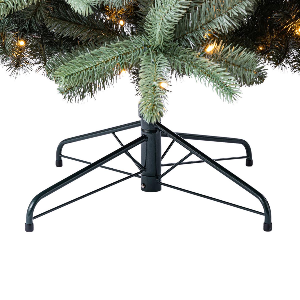 Weihnachtsbaum Evergreen Vermont Grün H: ca. 210cm - Waldgrün, Basics, Kunststoff (150/210cm)