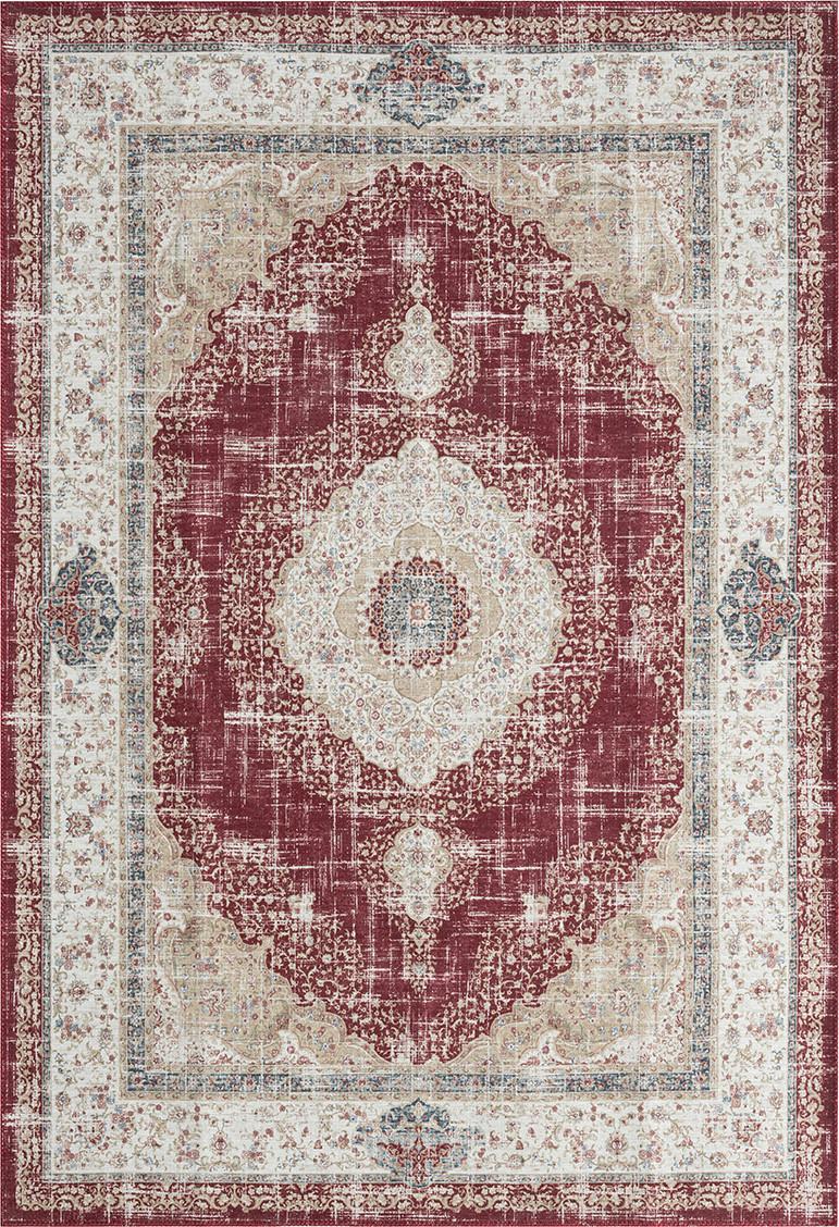 Síkszövött Szőnyeg Olivia 80/200cm - piros, Konventionell, textil (80/200cm) - Mömax