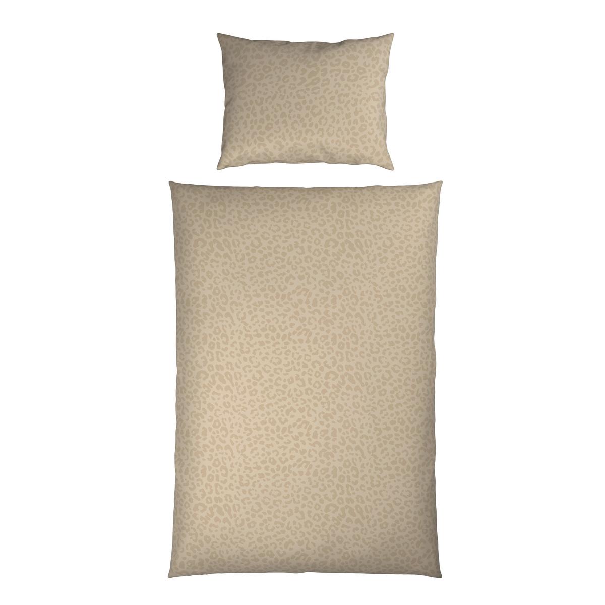 Lenjerie de pat Animal, cca.140x200/50x70 cm - bej, Konventionell, textil (140/200cm) - Mömax