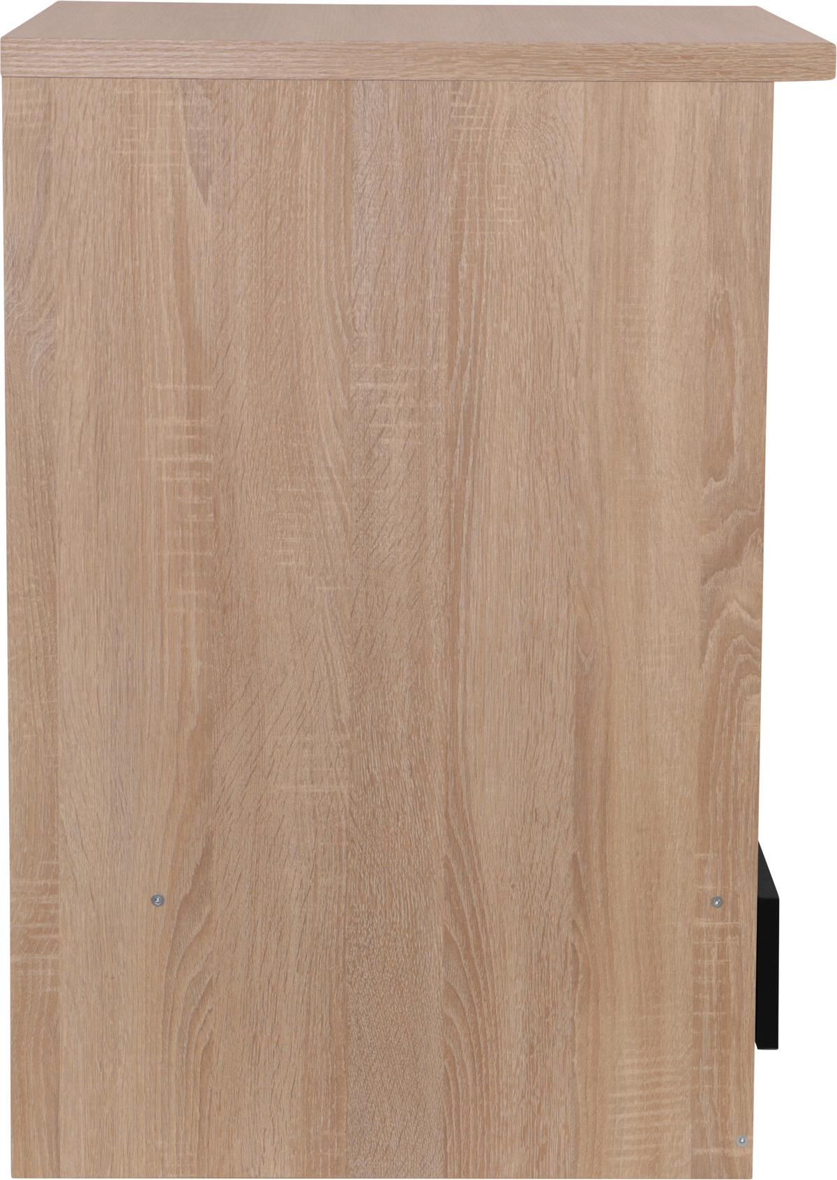 Omara Za Vgranjo Štedilnika Merle, Barva Hrasta, Črna - črna/barve hrasta, Basics, leseni material (60/84,8/60cm) - Respekta