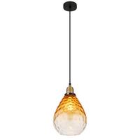 Viseča Svetilka 15786h Salvy - črna/prozorno, Basics, kovina/steklo (21/120cm) - Globo