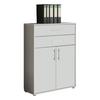Aktenschrank Office Edition Grau/Weiß - Weiß/Grau, MODERN, Holzwerkstoff (84,5/114/33cm) - MID.YOU