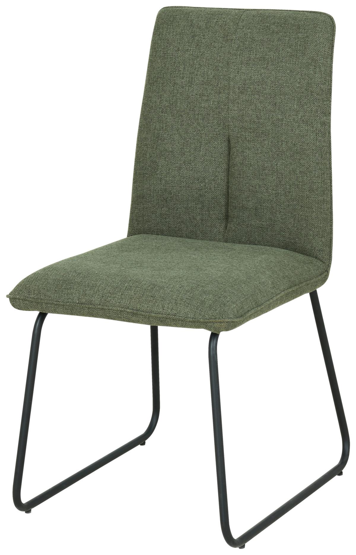 KRZESŁO MARTY - zielony/czarny, Design, metal/tkanina (48/90/63cm) - Xora