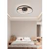 LED-TAKLAMPA RIMO - svart, Modern, metall/plast (40/40/7,5cm) - Mömax