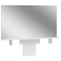 Ogledalo Emma, Bela - bela, Design, steklo/leseni material (110/70/13cm) - MID.YOU