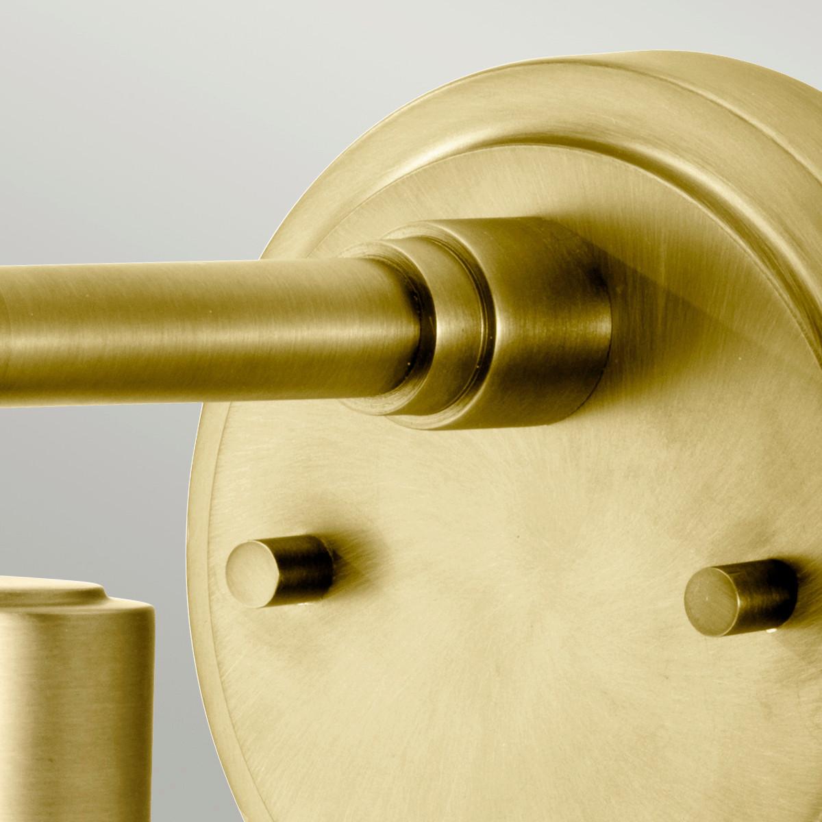 Kupaonska Zidna Svjetiljka Bath-Morvah1-Bb - boje mjeda, Design, staklo/metal (30/18,9/12cm)