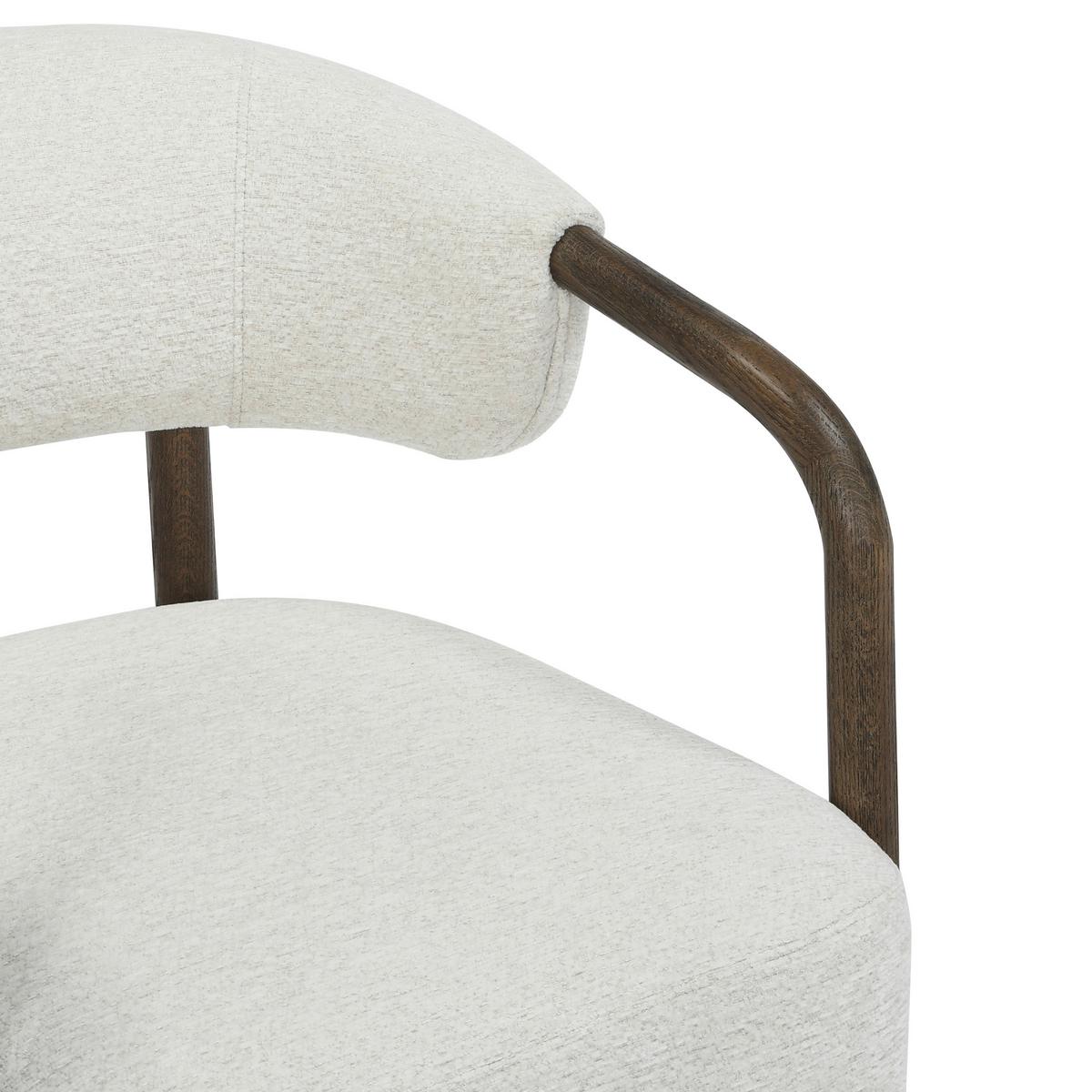 Tv Fotelja Colette - bijela/crno-smeđa, Moderno, drvo/tekstil (64/75/70cm) - Mömax