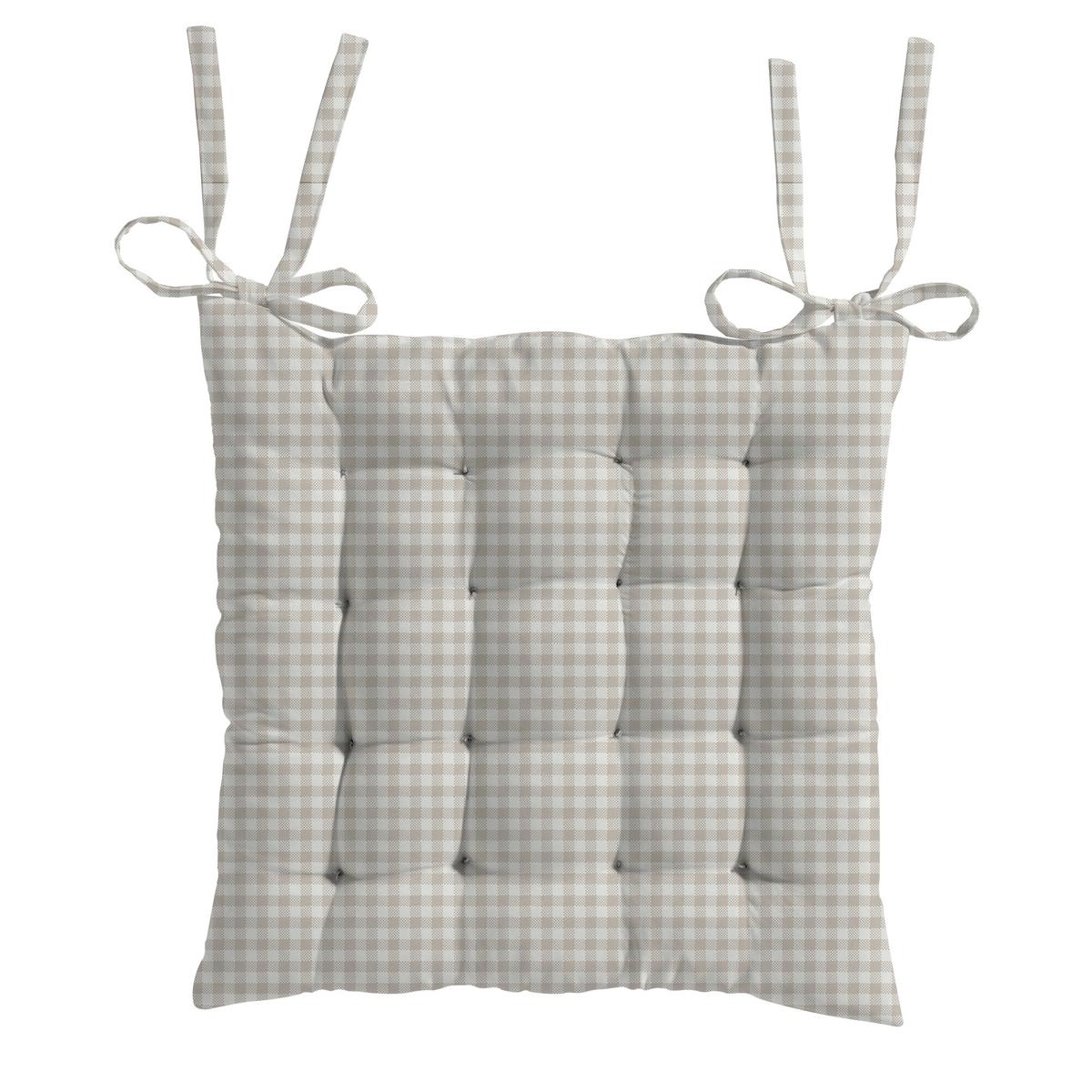 Sedežna Blazina Vichy - bela, tekstil (40/40cm)